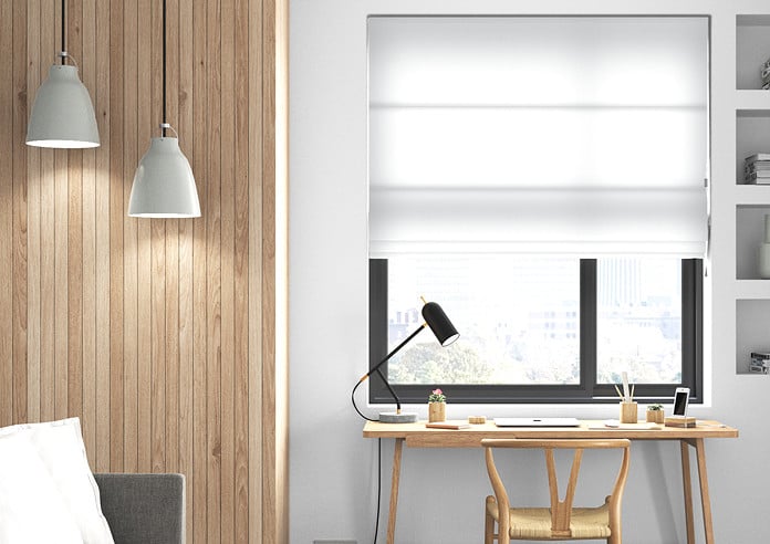 Mayfair, White - Twist&Fit Roman Blind - Image 3